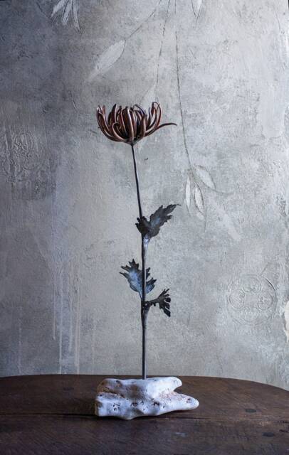 Metal Flower Sculpture - Chrysanthemum Spider. Unique Artwork By Thesteelstylethings - image 1
