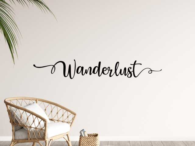 Wanderlust Decal - Wall Travel Decor -Travel Quote - image 1