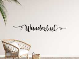 Wanderlust Decal - Wall Travel Decor -Travel Quote - thumbnail 1