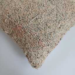 Moroccan Wool Cushion Cover, Handmade Berber Pillow, Multicoloured Vintage Rug Cushion, Tribal Throw 20''x20''/53x50 cm - thumbnail 3