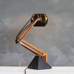 Unique Industrial Adjustable Desk Lamp - The Mashina Custom Built Character Lamp For True Creatives & A Special Aspiring Gift - thumbnail 3