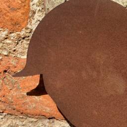 Big Rusty Metal Lest We Forget Soldier Garden Sign Decoration - thumbnail 3