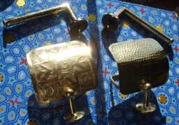 Moroccan Brass Gold Colour Toilet Paper Roll Holder Wall Mounted - Various