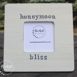 Honeymoon Bliss Photo Frame - Custom Wedding Gift - thumbnail 2