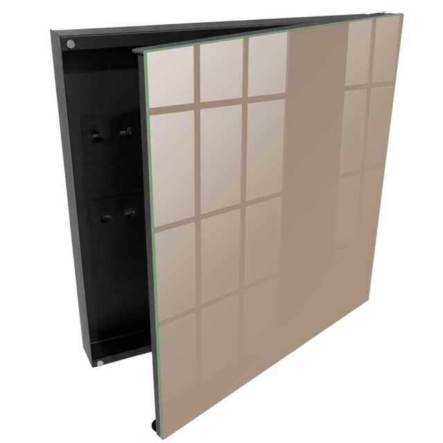 Dark Gray Key Cabinet For Home, Box Wall, Minimalist Backgrounds & Patterns, Lovers Of Modernity Order in Art - image 1