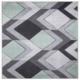 New Mint Neo Green Grey Rugs Small Large Mats Modern Contemporary Design UK - thumbnail 3