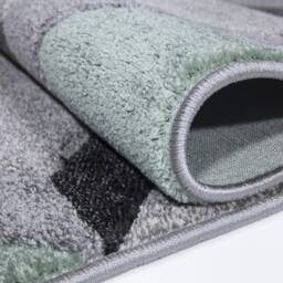 New Mint Neo Green Grey Rugs Small Large Mats Modern Contemporary Design UK - thumbnail 2