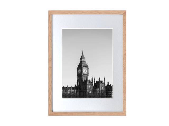 Solid Oak Picture Frame - Photo A2, A3, A4, A5, A6, 5x5, 5x7, 6x8, 8x10, 11x14 Handmade Family Wedding Modern - image 1