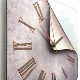 Rustic Glass Wall Clock Unusual Clocks, Unique Shadow Art - thumbnail 3