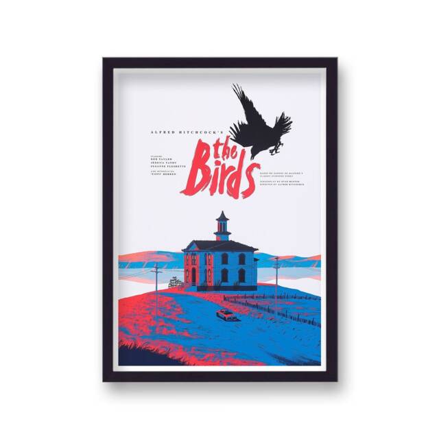 Alfred Hitchcock's The Birds V3 Reimagined Movie Poster