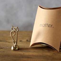 Handcrafted Brass Owl Figurine Minimalist Desk Decor - 1.5 X 4.2 cm - thumbnail 4