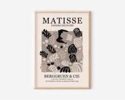 Matisse Berggruen & Cie Print - Inspired, The Cut Outs, Modern Wall Art, Beige Neutral, Henri Exhibition Stylish Home - thumbnail 1