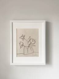 Naive Floral I Art Print, Wall Art, Minimal Home Decor, Floral - thumbnail 1