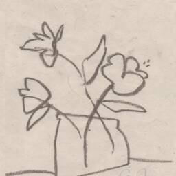 Naive Floral I Art Print, Wall Art, Minimal Home Decor, Floral - thumbnail 2