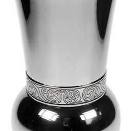 Handmade Pewter Thistle Shaped Vase - Celtic Book Of Kells Band Decoration - thumbnail 3
