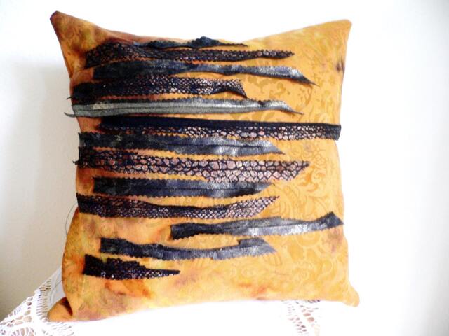 Couch Pillow, Modern Style & Design, Abstract Throw Decorative Design Handmade Unique Pillow - image 1