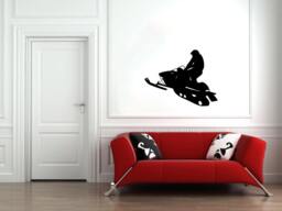 Wall Decals Sportsman Snowmobiles Racing Home Vinyl Decal Sticker Kids Nursery Baby Room Decor V495 - thumbnail 1