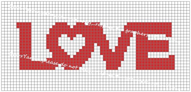 Love Pillow Crochet Graph Or C2C Throw Blanket Pattern