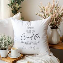 Personalised Father's Day Cushion, Child Distance Day, Dad Gift, Daddy Gifts, Gift Awesome - thumbnail 2