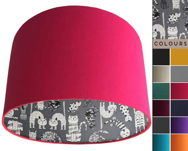 Cat Lampshade Modern Children's Ceiling Or Table Lamp - image 1