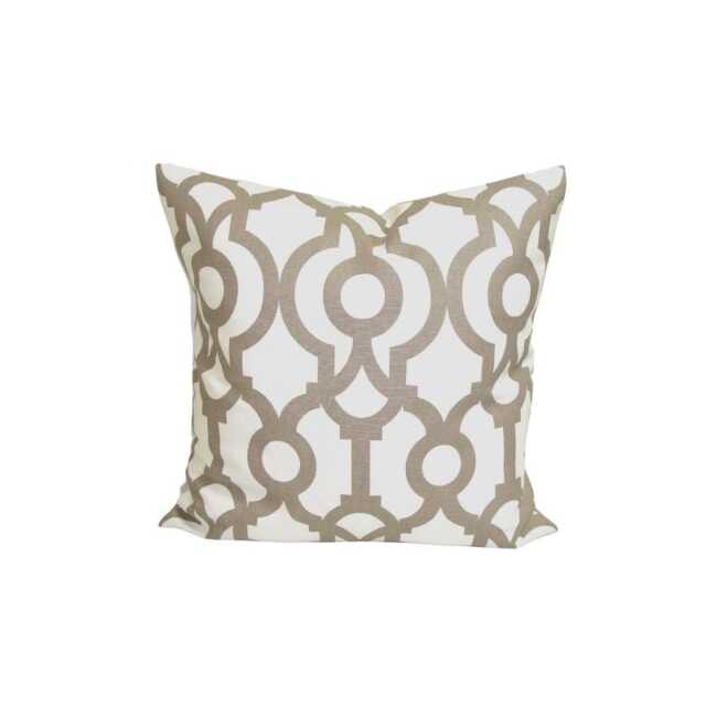Tan Throw Pillow Covers For 20x20 Pillow, 18x18 16x16 All Sizes Incl Euro Sham - image 1