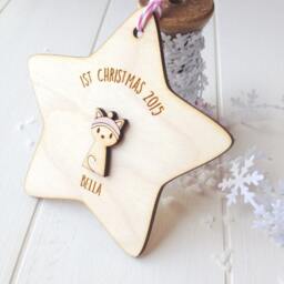 Kitten's First Christmas Tree Decoration - Kitten Gift Cat Lover - thumbnail 2
