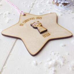 Kitten's First Christmas Tree Decoration - Kitten Gift Cat Lover - thumbnail 3