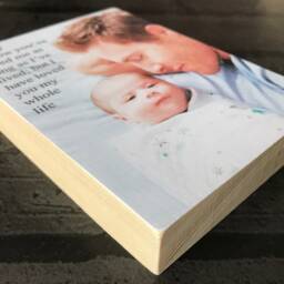 Daddy Gift, Photoblock, Father's Day Photo Frame, Shelf Sitter, Gift For Dad, Grandpa, Personalised - thumbnail 4