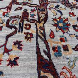 3'0x4'9 Pictorial Tree Kazak Farmhouse Rug, Handmade Medallion Wool Afghan Luxury Design Bedroom Living Room Office D??cor Rug - thumbnail 3