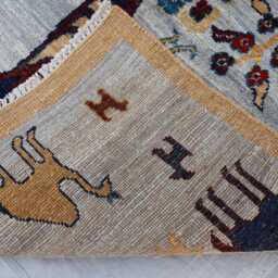3'0x4'9 Pictorial Tree Kazak Farmhouse Rug, Handmade Medallion Wool Afghan Luxury Design Bedroom Living Room Office D??cor Rug - thumbnail 4