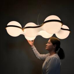 Water Molecule Led Lamp Unique Modern Lighting - thumbnail 1
