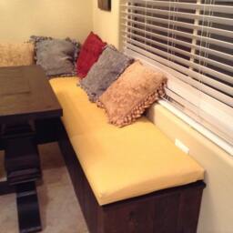Sunbrella Outdoor Bench Cushion Customizable Patio Cushion Cover - thumbnail 3