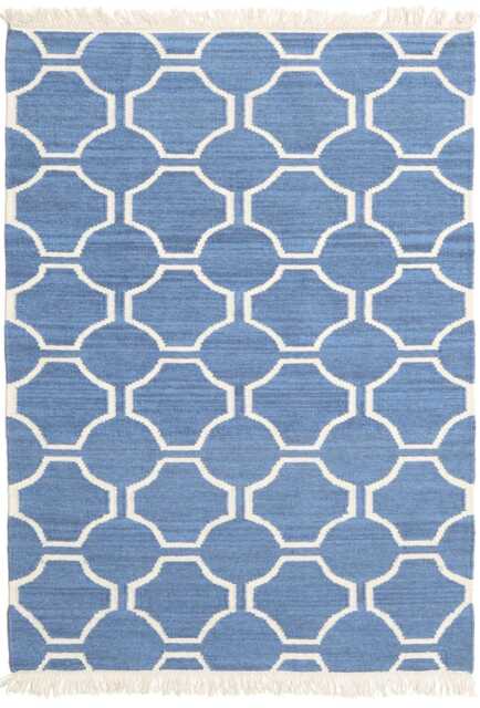 Custom Handwoven Flatweave Kilim Rug Geometric Boho Decor - image 1