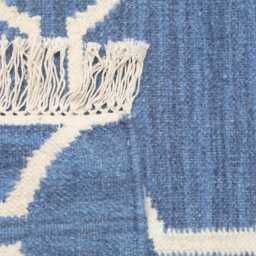 Custom Handwoven Flatweave Kilim Rug Geometric Boho Decor - thumbnail 4