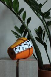 Hand Painted Terracotta Plant Pot For Houseplants - Customisable With Drainage & Saucers To Match Great Gift Idea - thumbnail 1