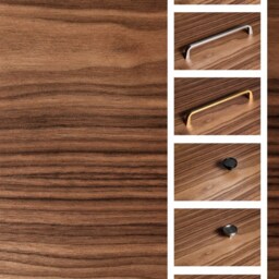 "Sideboard, Tv Cabinet, Stand Walnut Veneer 4 Drawers & Doors ""Veronica" - thumbnail 4