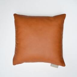 Designer Kumotawny Leather & Stitched Febrik Fabric Scatter Cushion Pillow Cover - thumbnail 3