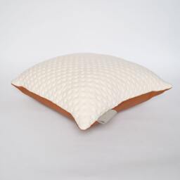 Designer Kumotawny Leather & Stitched Febrik Fabric Scatter Cushion Pillow Cover - thumbnail 2