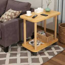 Modern Wooden Coffee Table, Bedside & Console Table For Bedroom Decor