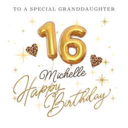 Personalised Granddaughter 16Th Birthday Candle Gift Card Gifts B - thumbnail 4
