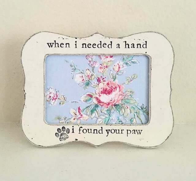 "Personalized Cat Memorial Picture Frame ""When I Needed A Hand" - image 1