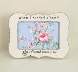 "Personalized Cat Memorial Picture Frame ""When I Needed A Hand" - thumbnail 1