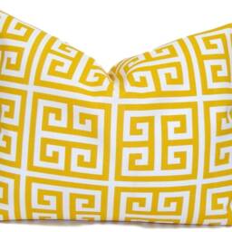 Yellow Outdoor Pillow Cover, Throw Cover For A 20x20, 16x16, 18x18 Pillow, All Sizes - thumbnail 3