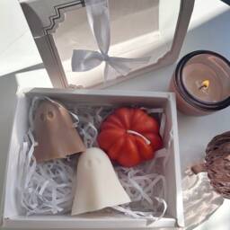 Handcrafted Ghost Candle Spooky Autumn Home Decor - thumbnail 4