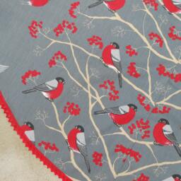 xmas Tree Skirt Holiday Decor Christmas Nordic Fabric Swedish Ornament Scandinavian - thumbnail 3