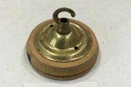Brass Ceiling Hook Lamp Chandelier Light Wall Patras Wooden Mount Hanging Chain Antique Old