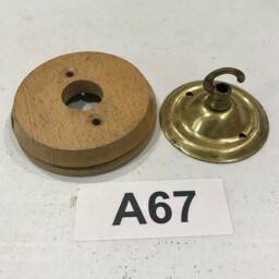 Brass Ceiling Hook Lamp Chandelier Light Wall Patras Wooden Mount Hanging Chain Antique Old - thumbnail 2