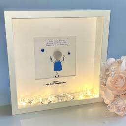 Dentist Leaving Retirement Personalised Pebble Art Picture Frame For Colleague Friend Retire Keepsake Work Hygienist Dental Nurse UK