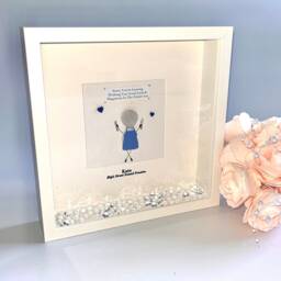Dentist Leaving Retirement Personalised Pebble Art Picture Frame For Colleague Friend Retire Keepsake Work Hygienist Dental Nurse UK - thumbnail 2