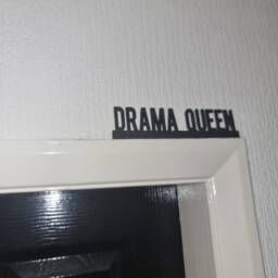 Drama Queen Door Topper, Shelf Decor, Wall Quirky Home Interior Gift, Door Decoration - thumbnail 2